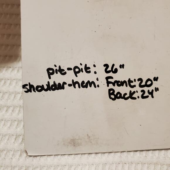 We The Free People Wildcat Thermal Waffle Knit Raw Hem Oversized Top Size XS - Picture 12 of 12